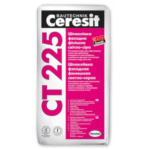 Ceresit CT-225, шпаклевка цементная финишная фасадная , 25 кг RAMKABUD RAMKABUD- Купить стройматериалы для кровли и фасада