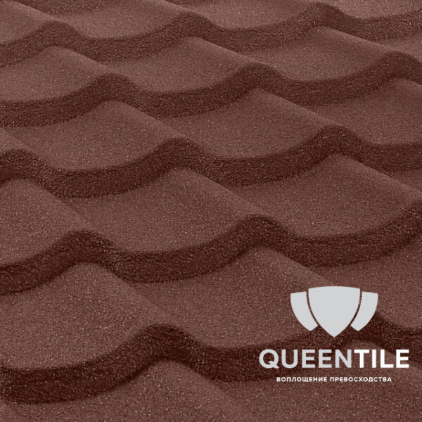 Композитная черепица QueenTile Standard Brown 3-тайловый RAMKABUD RAMKABUD- Купить стройматериалы для кровли и фасада 2