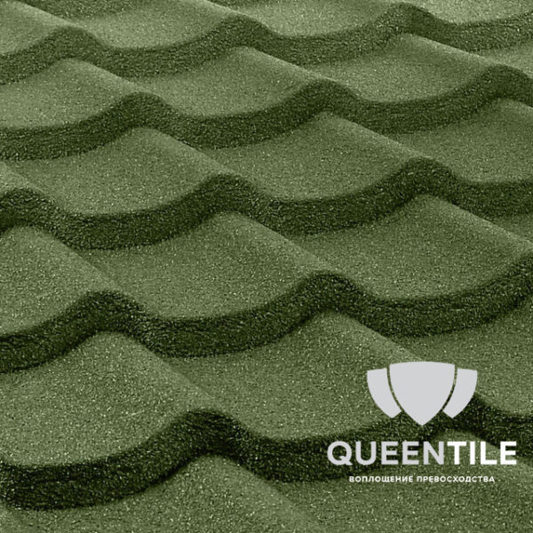 Композитная черепица QueenTile Standard Green  6-тайловый RAMKABUD RAMKABUD- Купить стройматериалы для кровли и фасада 2