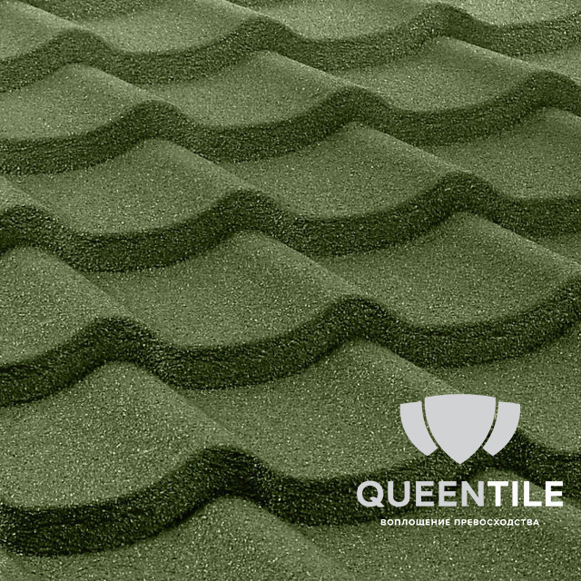Композитная черепица QueenTile Standard Green  6-тайловый RAMKABUD 2 Композитная черепица QueenTile Standard Green  6-тайловый RAMKABUD RAMKABUD- Купить стройматериалы для кровли и фасада 2