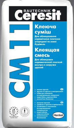 Ceresit СМ 11 — Клей для керамической плитки RAMKABUD RAMKABUD- Купить стройматериалы для кровли и фасада