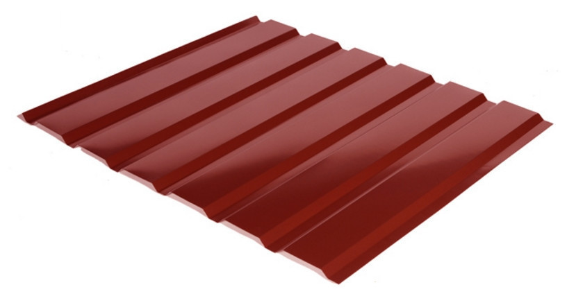Профнастил С-18 RAL 3011 (красный) PE 0.45 фасад RAMKABUD 2 Профнастил С-18 RAL 3011 (красный) PE 0.45 фасад RAMKABUD RAMKABUD- Купить стройматериалы для кровли и фасада 2