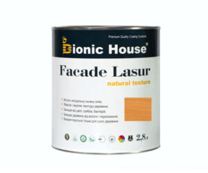 Краска для дерева FACADE LASUR Bionic-House 2,8л Дуб А105 RAMKABUD Краска для дерева FACADE LASUR Bionic-House 2,8л Дуб А105 RAMKABUD RAMKABUD- Купить стройматериалы для кровли и фасада
