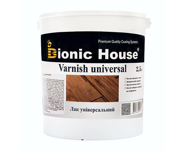 Лак для дерева универсальный Bionic-House 2,5л Бесцветный Полуматовый RAMKABUD 2 Лак для дерева универсальный Bionic-House 2,5л Бесцветный Полуматовый RAMKABUD RAMKABUD- Купить стройматериалы для кровли и фасада 2