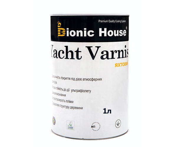 Яхтный лак Bionic-House 1л Бесцветный RAMKABUD 2 Яхтный лак Bionic-House 1л Бесцветный RAMKABUD RAMKABUD- Купить стройматериалы для кровли и фасада 2
