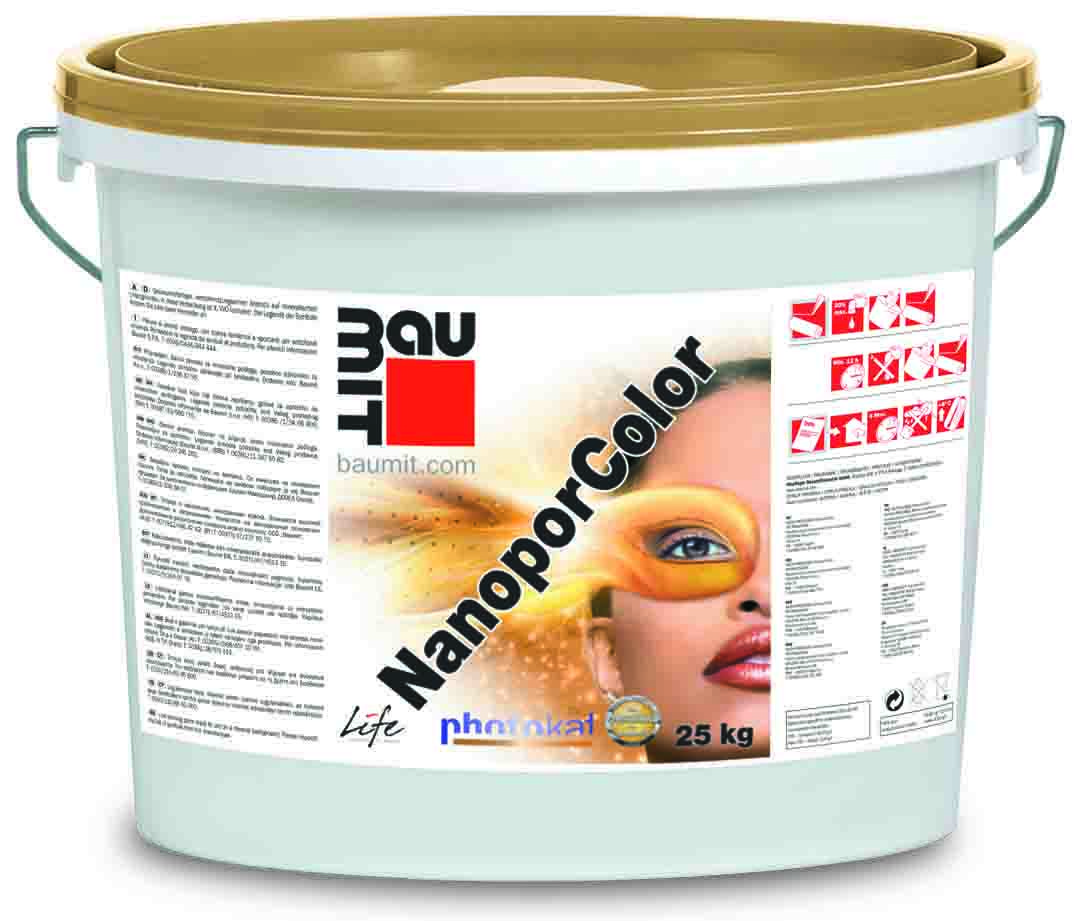 Baumit NanoporColor  фасадная нано краска   21 кг RAMKABUD 2 Baumit NanoporColor  фасадная нано краска   21 кг RAMKABUD RAMKABUD- Купить стройматериалы для кровли и фасада 2