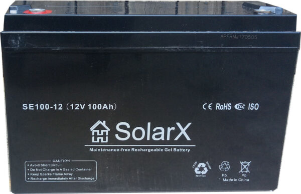 Гелевый аккумулятор SolarX SXG100-12 (12V 100Ah) RAMKABUD RAMKABUD- Купить стройматериалы для кровли и фасада 2