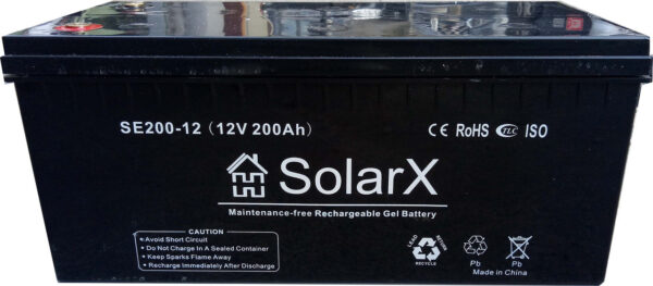 Гелевый аккумулятор SolarX SXG200-12 (12V 200Ah) RAMKABUD RAMKABUD- Купить стройматериалы для кровли и фасада 2