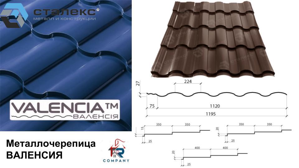 Металлочерепица VALENCIA матовая коричневая 0,45  RAL 8019 Словакия RAMKABUD 2 Металлочерепица VALENCIA матовая коричневая 0,45  RAL 8019 Словакия RAMKABUD RAMKABUD- Купить стройматериалы для кровли и фасада 2