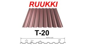 Профиль «Ruukki T-20-30W-1090 — 0,5мм», CROWN BT • RUUKKI 40 RR 32 • RAMKABUD Профиль «Ruukki T-20-30W-1090 — 0,5мм», CROWN BT • RUUKKI 40 RR 32 • RAMKABUD RAMKABUD- Купить стройматериалы для кровли и фасада