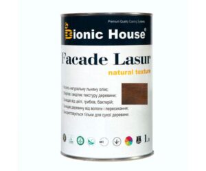 Краска для дерева FACADE LASUR Bionic-House 1л Венге RAMKABUD Краска для дерева FACADE LASUR Bionic-House 1л Венге RAMKABUD RAMKABUD- Купить стройматериалы для кровли и фасада