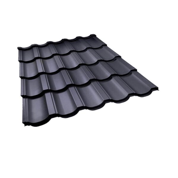 Металлочерепица Modern (Модерн) ArcelorMittal 0,5 Ral 9005 MAT RAMKABUD RAMKABUD- Купить стройматериалы для кровли и фасада 2