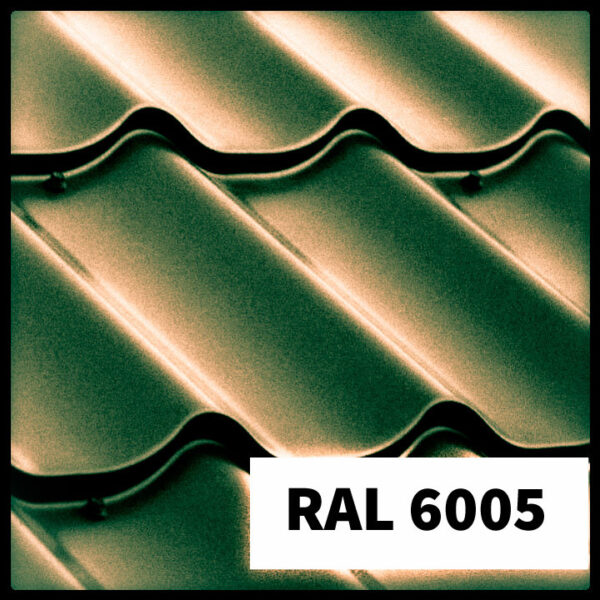 Металлочерепица RAL 6005 (зеленая) глянец 0,45 мм Китай RAMKABUD RAMKABUD- Купить стройматериалы для кровли и фасада 2