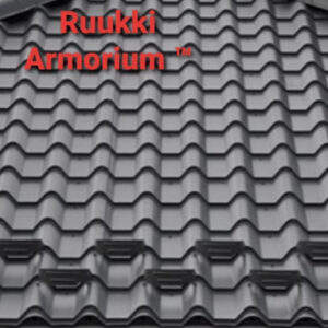 Металлочерепица «Ruukki Armorium» Pural Matt 50 plus RR 33 чёрная. RAMKABUD Металлочерепица «Ruukki Armorium» Pural Matt 50 plus RR 33 чёрная. RAMKABUD RAMKABUD- Купить стройматериалы для кровли и фасада