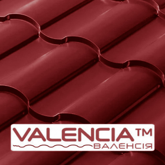 Металлочерепица VALENCIA 0,43 мм PEMA RAL 3005 Optima Steel RAMKABUD 2 Металлочерепица VALENCIA 0,43 мм PEMA RAL 3005 Optima Steel RAMKABUD RAMKABUD- Купить стройматериалы для кровли и фасада 2