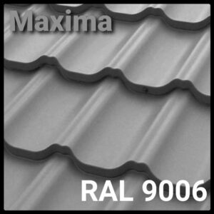 Металлочерепица MAXIMA 0,45 мм PEMA RAL 9006 Optima Steel RAMKABUD Металлочерепица MAXIMA 0,45 мм PEMA RAL 9006 Optima Steel RAMKABUD RAMKABUD- Купить стройматериалы для кровли и фасада