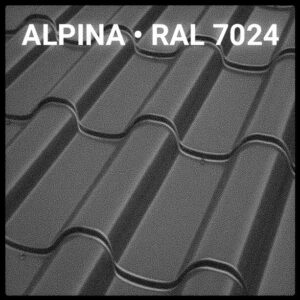 Металлочерепица ALPINA PEMA RAL 7024 Италия 0,5 мм. RAMKABUD Металлочерепица ALPINA PEMA RAL 7024 Италия 0,5 мм. RAMKABUD RAMKABUD- Купить стройматериалы для кровли и фасада