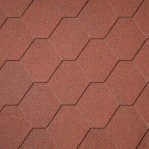 Бітумна черепиця Superglass Hex (10) Tile Red RAMKABUD Бітумна черепиця Superglass Hex (10) Tile Red RAMKABUD RAMKABUD- Купить стройматериалы для кровли и фасада
