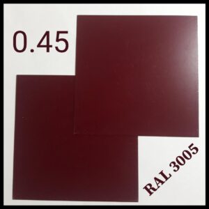 Гладкий лист с полимерным покрытием Ral 3005 0,45 мм (Глянец) «SeAH Steel» RAMKABUD RAMKABUD- Купить стройматериалы для кровли и фасада