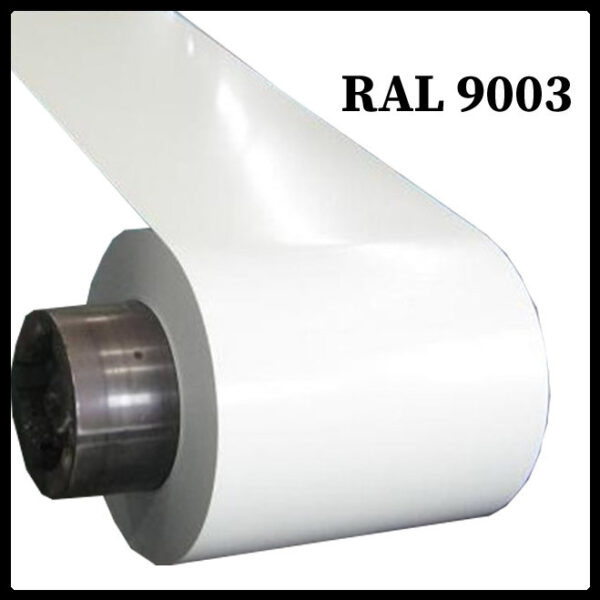 Сталь 0,5 мм листовая PE | MittalSteel (Польша) RAL 9003 RAMKABUD RAMKABUD- Купить стройматериалы для кровли и фасада 2