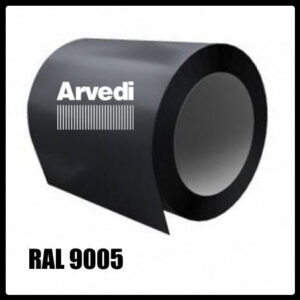Гладкий лист 0,5 мм «Arvedi» Polyester RAL 9005 RAMKABUD Гладкий лист 0,5 мм «Arvedi» Polyester RAL 9005 RAMKABUD RAMKABUD- Купить стройматериалы для кровли и фасада