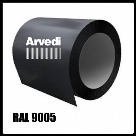 Гладкий лист 0,5 мм «Arvedi» Polyester RAL 9005 RAMKABUD 2 Гладкий лист 0,5 мм «Arvedi» Polyester RAL 9005 RAMKABUD RAMKABUD- Купить стройматериалы для кровли и фасада 2