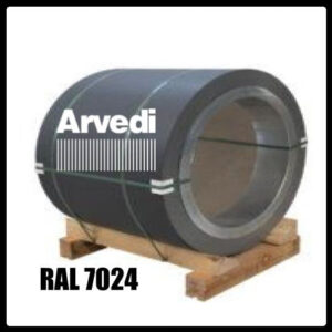 Гладкий лист 0,5 мм «Arvedi» Polyester RAL 7024 RAMKABUD Гладкий лист 0,5 мм «Arvedi» Polyester RAL 7024 RAMKABUD RAMKABUD- Купить стройматериалы для кровли и фасада