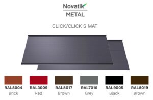 Кликфальц — Novatik METAL CLICK Mat 356 мм RAMKABUD RAMKABUD- Купить стройматериалы для кровли и фасада
