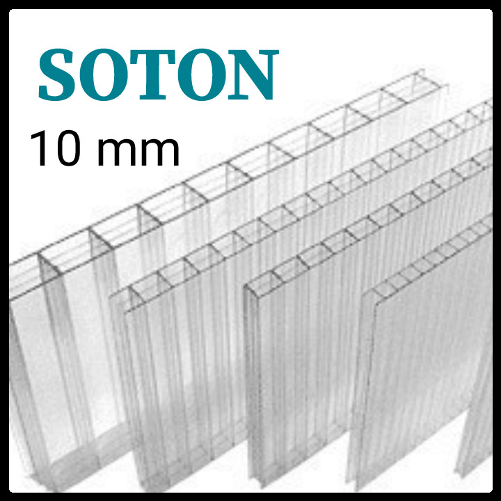 SOTON — поликарбонат сотовый 10 мм прозрачный , лист (2,1 м х 6 м) RAMKABUD 2 SOTON — поликарбонат сотовый 10 мм прозрачный , лист (2,1 м х 6 м) RAMKABUD RAMKABUD- Купить стройматериалы для кровли и фасада 2