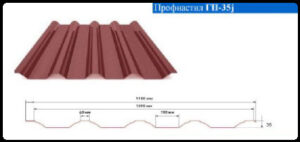 Профнастил Кровельный ГП 35 / 0,45 мм / РЕ RAMKABUD Профнастил Кровельный ГП 35 / 0,45 мм / РЕ RAMKABUD RAMKABUD- Купить стройматериалы для кровли и фасада