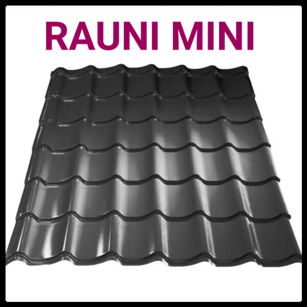 Металлочерепица Rauni Mini | MAT 0,45 | RAL 7024-тёмно-серая | Южная Корея | RAMKABUD RAMKABUD- Купить стройматериалы для кровли и фасада 2