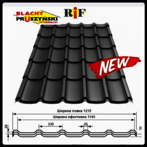 Металлочерепица RIF (Риф) Прушински 0,5 RAL 7016 RAMKABUD Металлочерепица RIF (Риф) Прушински 0,5 RAL 7016 RAMKABUD RAMKABUD- Купить стройматериалы для кровли и фасада