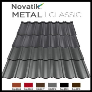 Модульная металлочерепица Novatik Metal Classic Duo МАТ Voestalpine 0,5 мм RAL 9005 RAMKABUD Модульная металлочерепица Novatik Metal Classic Duo МАТ Voestalpine 0,5 мм RAL 9005 RAMKABUD RAMKABUD- Купить стройматериалы для кровли и фасада