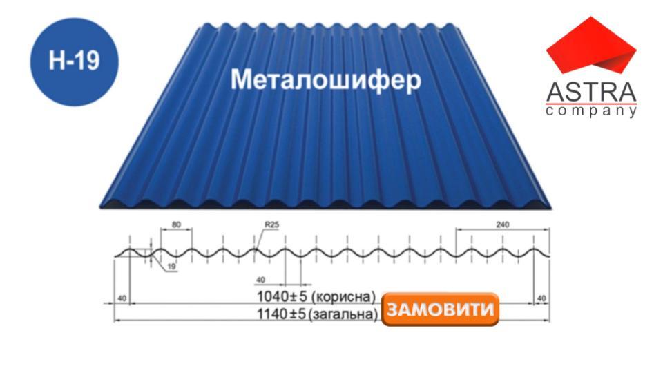 Металлошифер Н-19 Астра 0.42 мм PolySteel / PEМА / RAL RAMKABUD 2 Металлошифер Н-19 Астра 0.42 мм PolySteel / PEМА / RAL RAMKABUD RAMKABUD- Купить стройматериалы для кровли и фасада 2