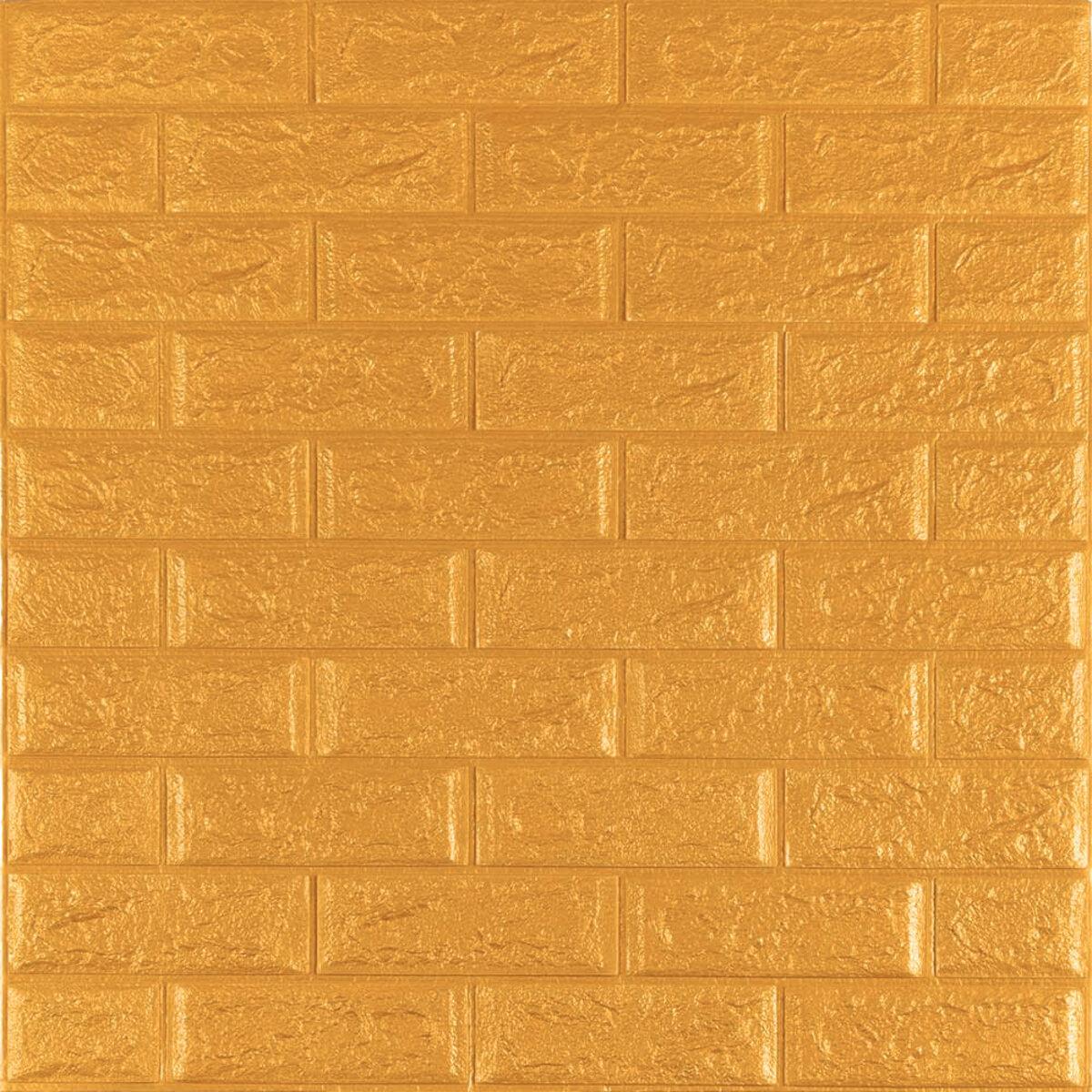 3D панель самоклеющаяся кирпич Золото 700x770x5мм (011-5) SW-00000147 RAMKABUD 2 3D панель самоклеющаяся кирпич Золото 700x770x5мм (011-5) SW-00000147 RAMKABUD RAMKABUD- Купить стройматериалы для кровли и фасада 2