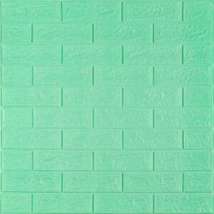 3D панель самоклеющаяся кирпич Мята 700x770x5мм (012-5) SW-00000148 RAMKABUD 3D панель самоклеющаяся кирпич Мята 700x770x5мм (012-5) SW-00000148 RAMKABUD RAMKABUD- Купить стройматериалы для кровли и фасада