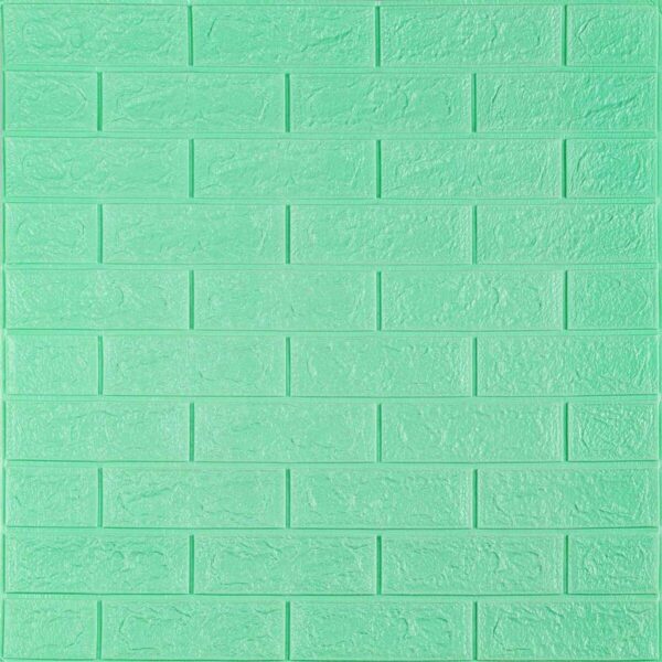 3D панель самоклеющаяся кирпич Мята 700x770x5мм (012-5) SW-00000148 RAMKABUD RAMKABUD- Купить стройматериалы для кровли и фасада 2