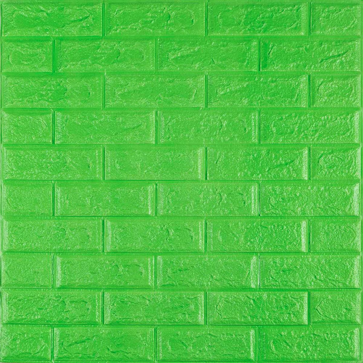 3D панель самоклеющаяся кирпич Зеленый 700x770x5мм (013-5) SW-00000149 RAMKABUD 2 3D панель самоклеющаяся кирпич Зеленый 700x770x5мм (013-5) SW-00000149 RAMKABUD RAMKABUD- Купить стройматериалы для кровли и фасада 2