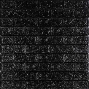 3D панель самоклеющаяся кирпич Черный 700x770x5мм (019-5) SW-00000151 RAMKABUD 3D панель самоклеющаяся кирпич Черный 700x770x5мм (019-5) SW-00000151 RAMKABUD RAMKABUD- Купить стройматериалы для кровли и фасада