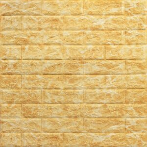 Декоративная 3D панель самоклейка под кирпич DEEP Yellow 700х770х5мм (068) SW-00000168 RAMKABUD Декоративная 3D панель самоклейка под кирпич DEEP Yellow 700х770х5мм (068) SW-00000168 RAMKABUD RAMKABUD- Купить стройматериалы для кровли и фасада