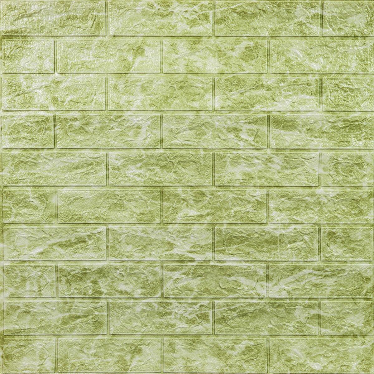 Декоративная 3D панель самоклейка под кирпич DEEP Green 700х770х5мм (069) SW-00000171 RAMKABUD 2 Декоративная 3D панель самоклейка под кирпич DEEP Green 700х770х5мм (069) SW-00000171 RAMKABUD RAMKABUD- Купить стройматериалы для кровли и фасада 2