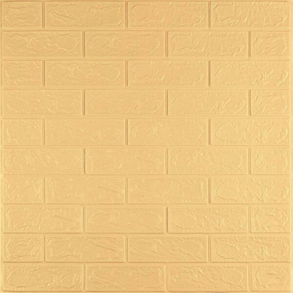 3D панель самоклеющаяся кирпич Желто — песочный 700x770x3мм (009-3) SW-00000229 RAMKABUD RAMKABUD- Купить стройматериалы для кровли и фасада 2
