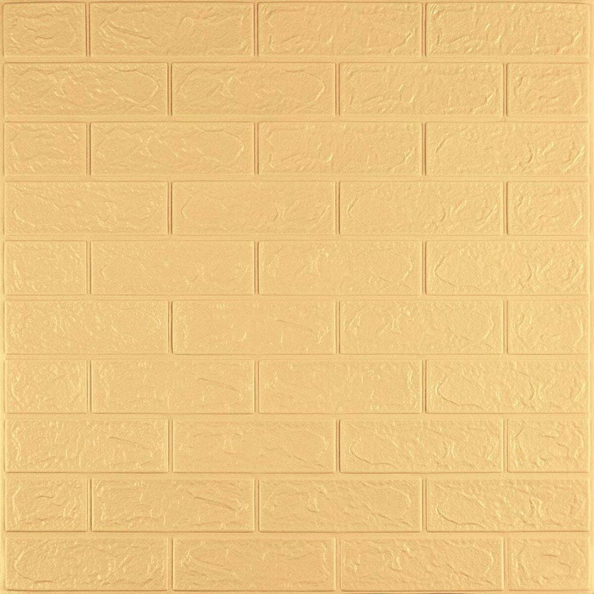 3D панель самоклеющаяся кирпич Желто — песочный 700x770x3мм (009-3) SW-00000229 RAMKABUD 2 3D панель самоклеющаяся кирпич Желто — песочный 700x770x3мм (009-3) SW-00000229 RAMKABUD RAMKABUD- Купить стройматериалы для кровли и фасада 2