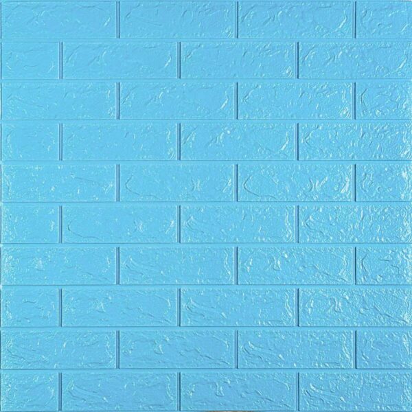 3D панель самоклеющаяся кирпич Голубой 700x770x5мм (005-5) SW-00000297 RAMKABUD RAMKABUD- Купить стройматериалы для кровли и фасада 2
