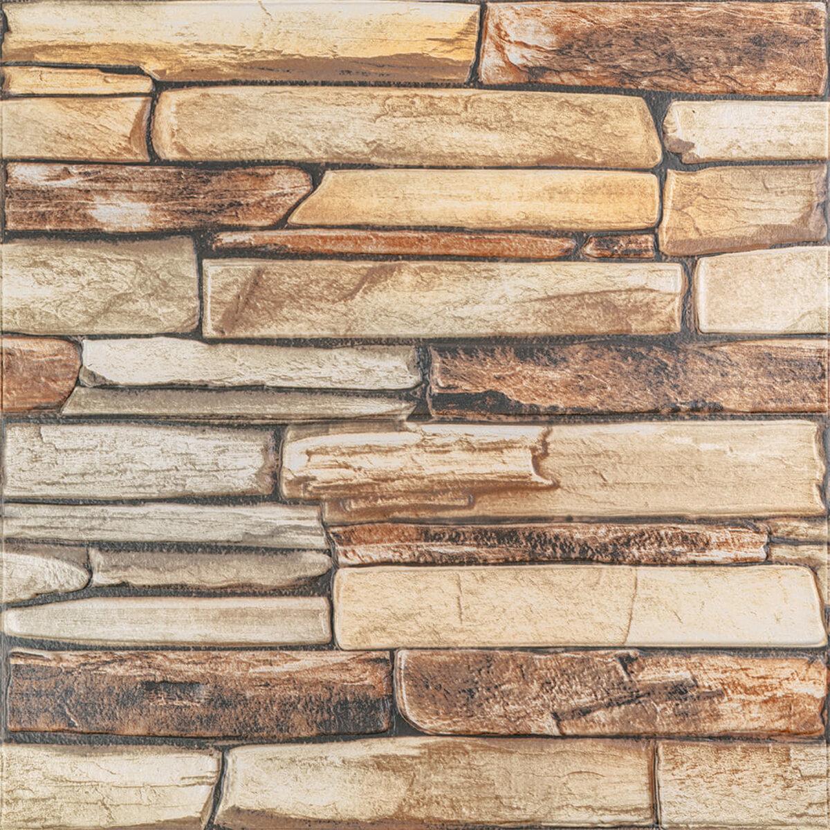 Панель стеновая 3D 700*700*4mm коричневый сланец (D) SW-00002002 RAMKABUD 2 Панель стеновая 3D 700*700*4mm коричневый сланец (D) SW-00002002 RAMKABUD RAMKABUD- Купить стройматериалы для кровли и фасада 2