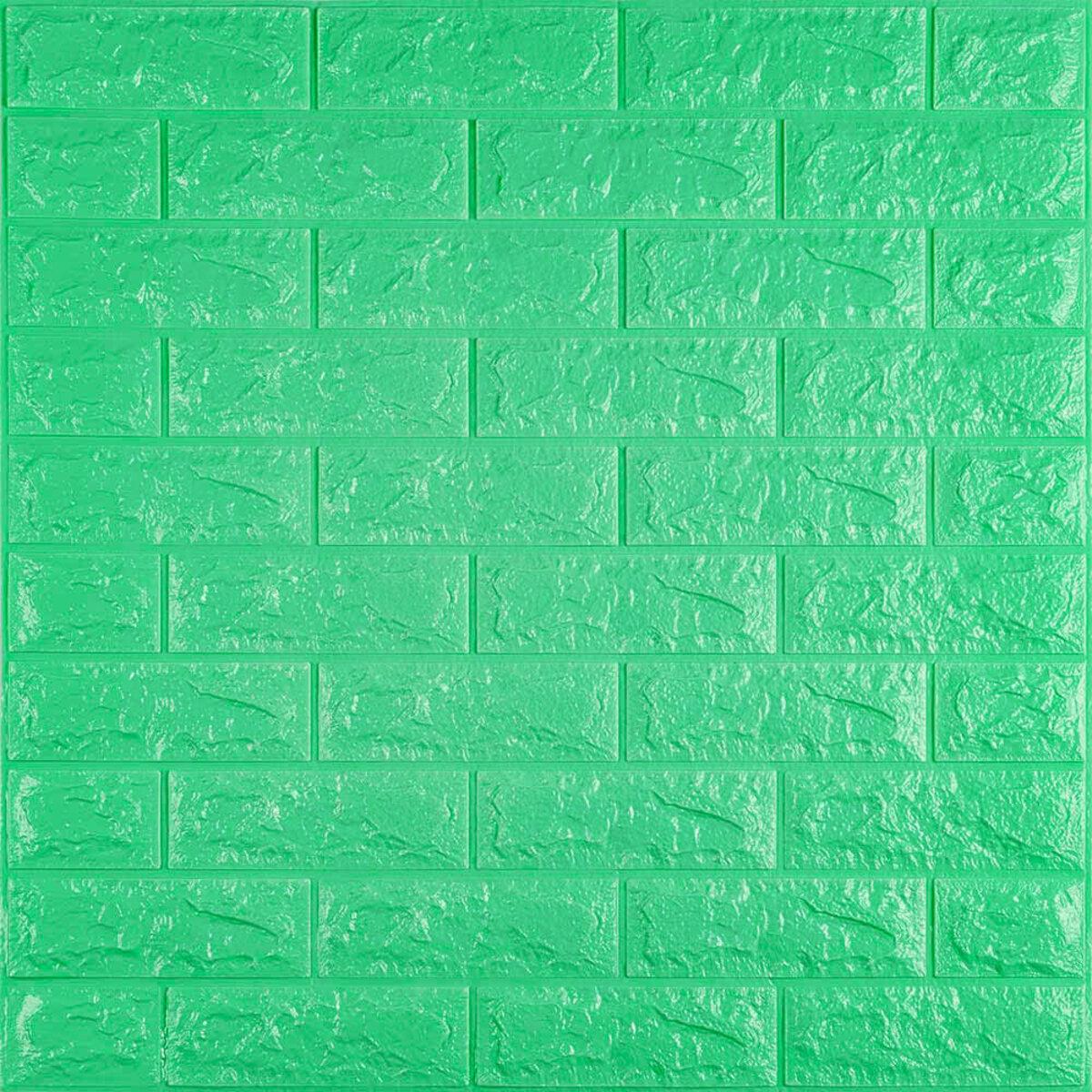 3D панель самоклеющаяся кирпич Мятный 700x770x7мм (012-7) SW-00000050 RAMKABUD 2 3D панель самоклеющаяся кирпич Мятный 700x770x7мм (012-7) SW-00000050 RAMKABUD RAMKABUD- Купить стройматериалы для кровли и фасада 2