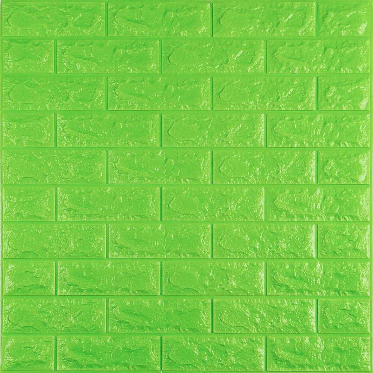3D панель самоклеющаяся кирпич Зеленый 700x770x7мм (013-7) SW-00000051 RAMKABUD 2 3D панель самоклеющаяся кирпич Зеленый 700x770x7мм (013-7) SW-00000051 RAMKABUD RAMKABUD- Купить стройматериалы для кровли и фасада 2