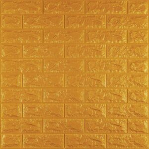 3D панель самоклеющаяся кирпич Золотой 700x770x7мм (011-7) SW-00000052 RAMKABUD 3D панель самоклеющаяся кирпич Золотой 700x770x7мм (011-7) SW-00000052 RAMKABUD RAMKABUD- Купить стройматериалы для кровли и фасада