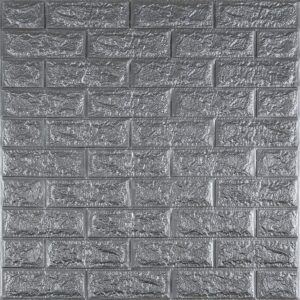 3D панель самоклеющаяся кирпич Серебро 700x770x7мм (017-7) SW-00000059 RAMKABUD 3D панель самоклеющаяся кирпич Серебро 700x770x7мм (017-7) SW-00000059 RAMKABUD RAMKABUD- Купить стройматериалы для кровли и фасада