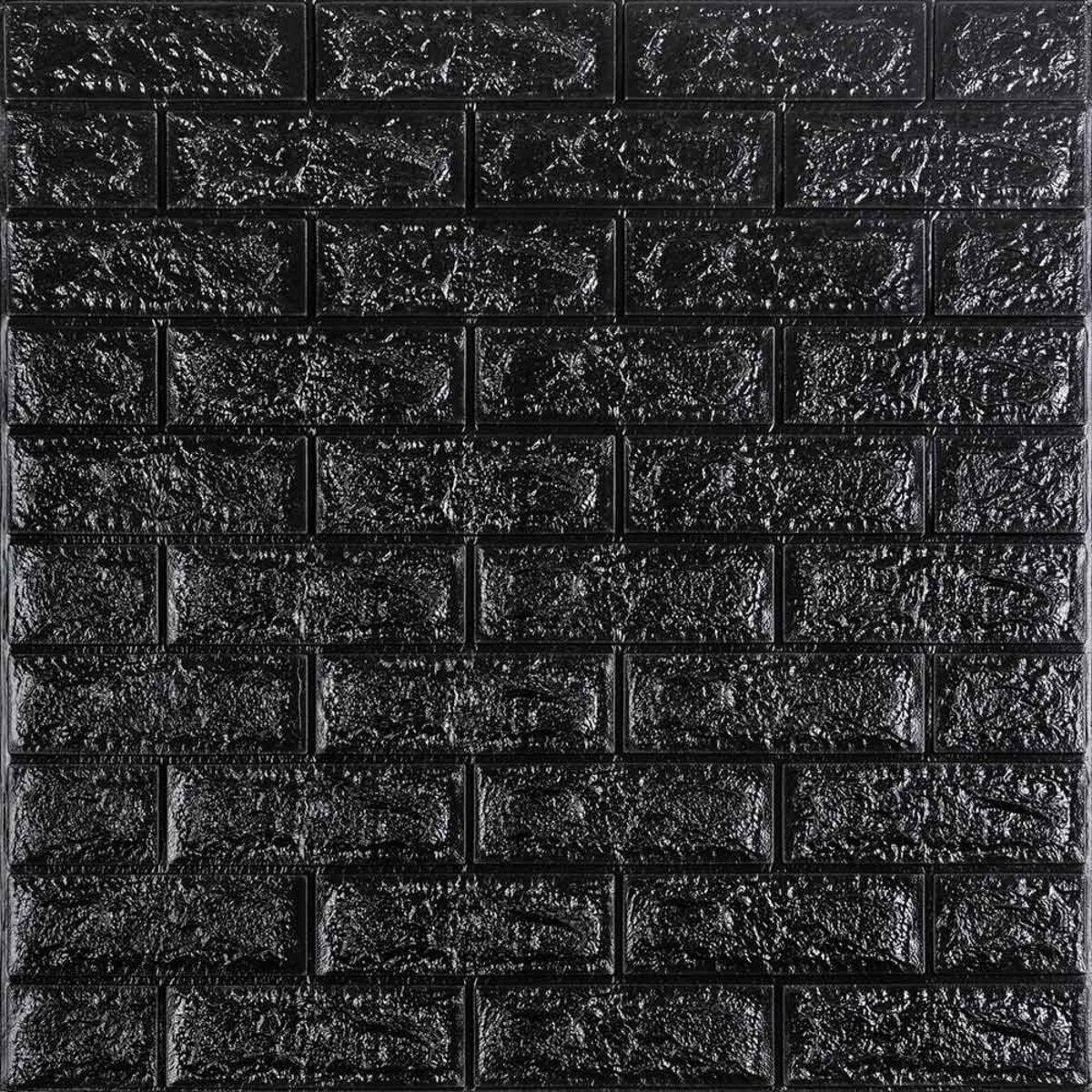 3D панель самоклеющаяся кирпич Черный 700x770x7мм (019-7) SW-00000063 RAMKABUD 2 3D панель самоклеющаяся кирпич Черный 700x770x7мм (019-7) SW-00000063 RAMKABUD RAMKABUD- Купить стройматериалы для кровли и фасада 2